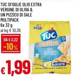 Galassia Tuc sfoglie olio extra vergine di oliva & un pizzico di sale multipack offerta