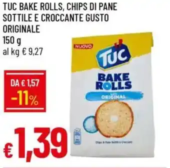 Galassia Tuc bake rolls, chips di pane sottile e croccante gusto originale offerta