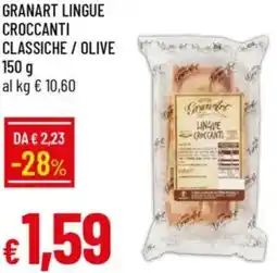 Galassia Granart lingue croccanti classiche / olive offerta