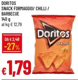 Galassia Doritos snack formaggio/ chilli / barbecue offerta