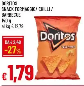 Galassia Doritos snack formaggio/ chilli / barbecue offerta