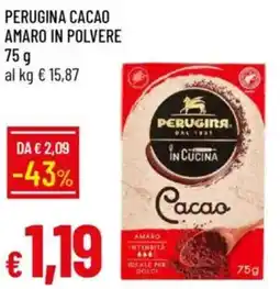 Galassia Perugina cacao amaro in polvere offerta