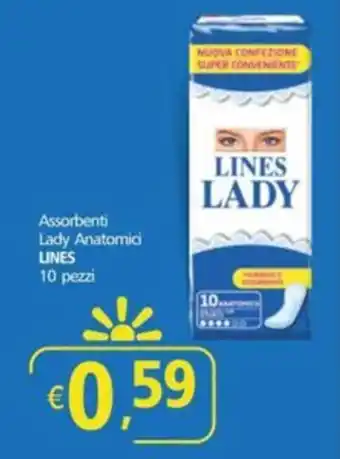 Alter Discount Assorbenti Lady Anatomici LINES offerta