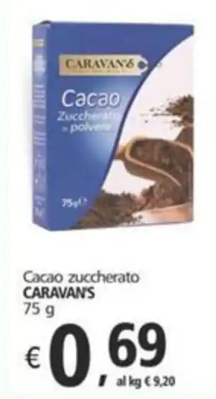 Alter Discount Cacao zuccherato CARAVAN'S offerta