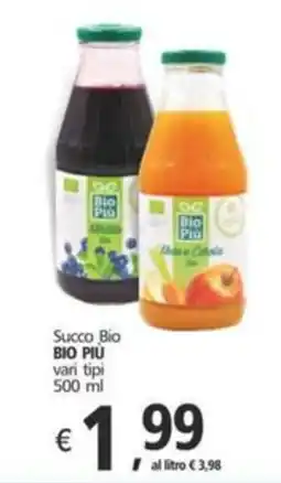 Alter Discount Succo Bio BIO PIÙ vari tipi offerta