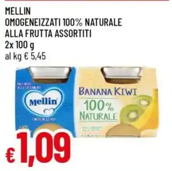 Galassia Mellin omogeneizzati 100% naturale alla frutta assortiti offerta