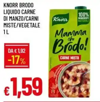 Galassia Knorr brodo liquido carne di manzo/carni miste/vegetale offerta