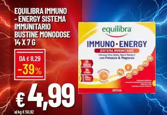 Galassia Equilibra immuno -energy sistema immunitario bustine monodose offerta