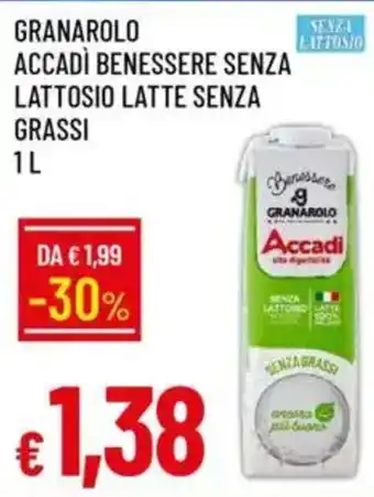 Galassia Granarolo accadì benessere senza lattosio latte senza grassi offerta