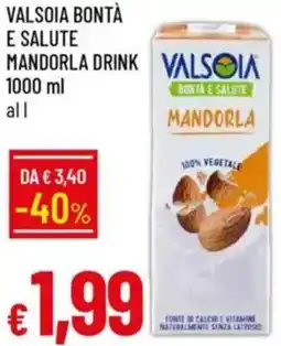 Galassia Valsoia bontà e salute mandorla drink offerta