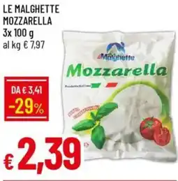 Galassia Le malghette mozzarella offerta