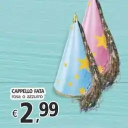 Alter Discount CAPPELLO FATA rosa o azzurro offerta