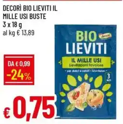 Galassia Decorì bio lieviti il mille usi buste offerta