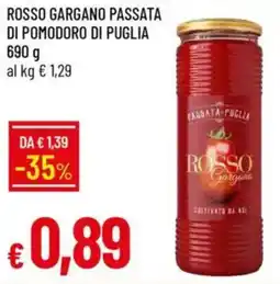 Galassia Rosso gargano passata di pomodoro di puglia offerta