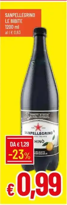 Galassia Sanpellegrino le bibite offerta