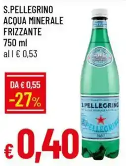 Galassia S.pellegrino acqua minerale frizzante offerta