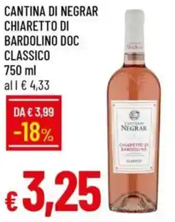 Galassia Cantina di negrar chiaretto di bardolino doc classico offerta