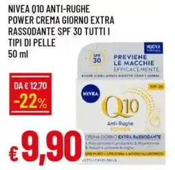 Galassia Nivea q10 anti-rughe power crema giorno extra rassodante spf 30 tutti i tipi di pelle offerta