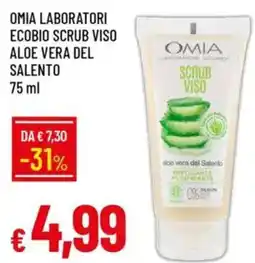 Galassia Omia laboratori ecobio scrub viso aloe vera del salento offerta