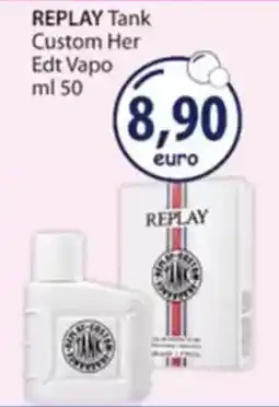 Acqua & Sapone REPLAY Tank Custom Her Edt Vapo offerta