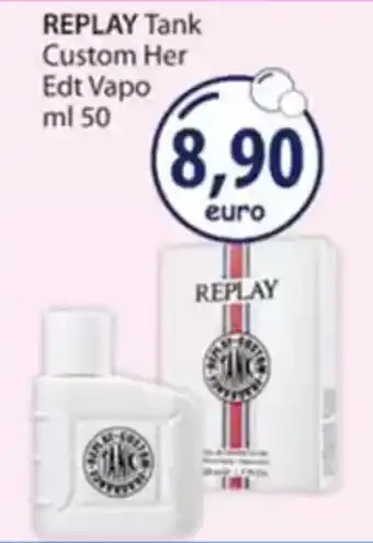 Acqua & Sapone REPLAY Tank Custom Her Edt Vapo offerta