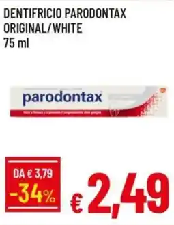 Galassia Dentifricio parodontax original/white offerta