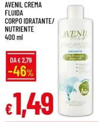 Galassia Avenil crema fluida corpo idratante/ nutriente offerta