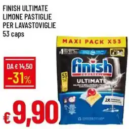 Galassia Finish ultimate limone pastiglie per lavastoviglie offerta