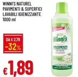 Galassia Winni's naturel pavimenti & superfici lavabili igienizzante offerta