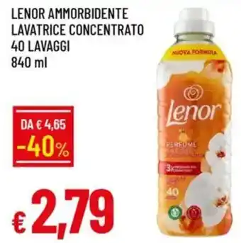 Galassia Lenor ammorbidente lavatrice concentrato 40 lavaggi offerta