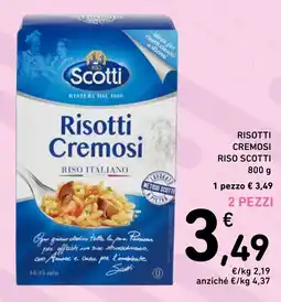 Spazio Conad Risotti cremosi riso SCOTTI offerta