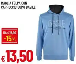 Galassia Maglia felpa con cappuccio uomo basile offerta