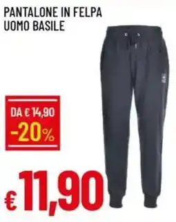 Galassia Pantalone in felpa uomo basile offerta