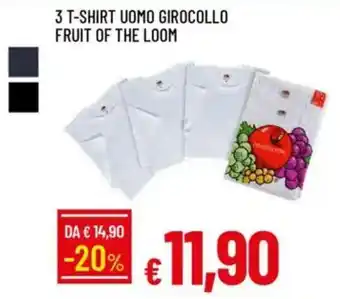 Galassia 3 t-shirt uomo girocollo fruit of the loom offerta