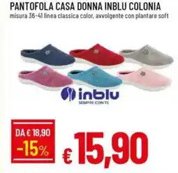 Galassia Pantofola casa donna inblu colonia offerta