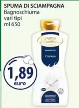 Acqua & Sapone SPUMA DI SCIAMPAGNA Bagnoschiuma vari tipi offerta