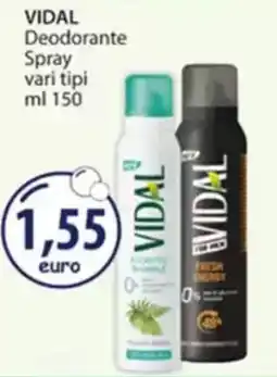 Acqua & Sapone VIDAL Deodorante Spray vari tipi offerta