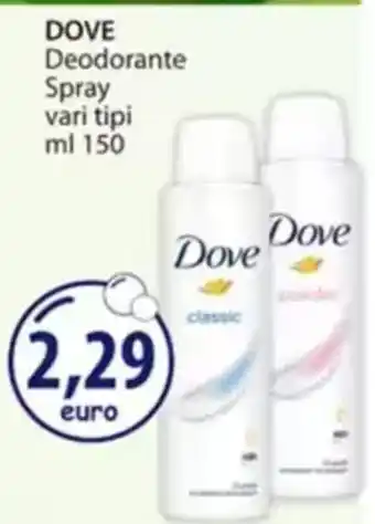 Acqua & Sapone DOVE Deodorante Spray vari tipi offerta