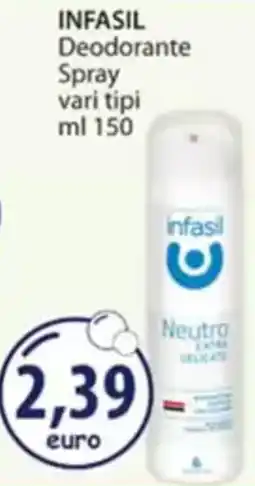 Acqua & Sapone INFASIL Deodorante Spray vari tipi offerta