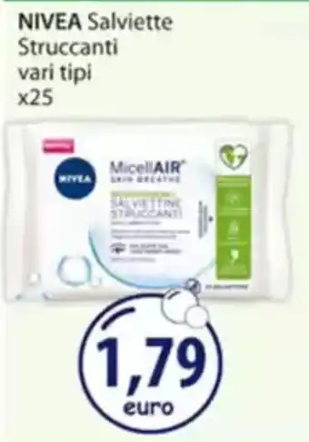 Acqua & Sapone NIVEA Salviette Struccanti vari tipi x25 offerta