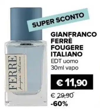 Il Tulipano GIANFRANCO FERRE FOUGERE ITALIANO EDT uomo offerta