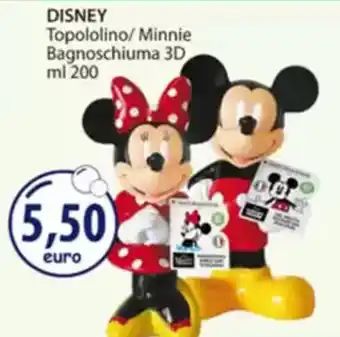 Acqua & Sapone DISNEY Topololino/ Minnie Bagnoschiuma 3D offerta