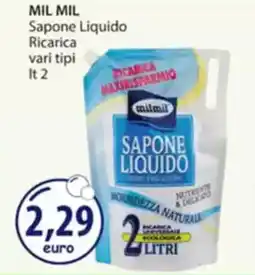 Acqua & Sapone MIL MIL Sapone Liquido Ricarica vari tipi offerta