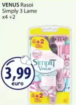 Acqua & Sapone VENUS Rasoi Simply 3 Lame offerta