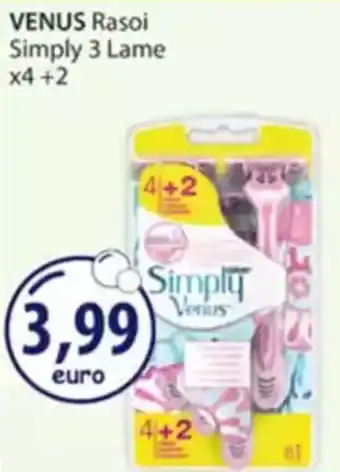 Acqua & Sapone VENUS Rasoi Simply 3 Lame offerta