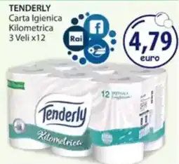 Acqua & Sapone TENDERLY Carta Igienica Kilometrica 3 Veli x12 offerta