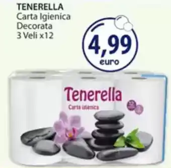 Acqua & Sapone TENERELLA Carta Igienica Decorata 3 Veli x12 offerta