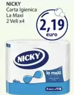 Acqua & Sapone NICKY Carta Igienica La Maxi 2 Veli x4 offerta