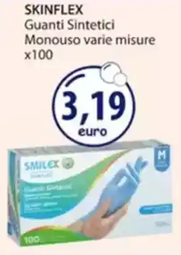 Acqua & Sapone SKINFLEX Guanti Sintetici Monouso varie misure x100 offerta