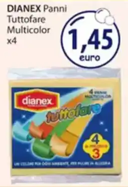 Acqua & Sapone DIANEX Panni Tuttofare Multicolor x4 offerta